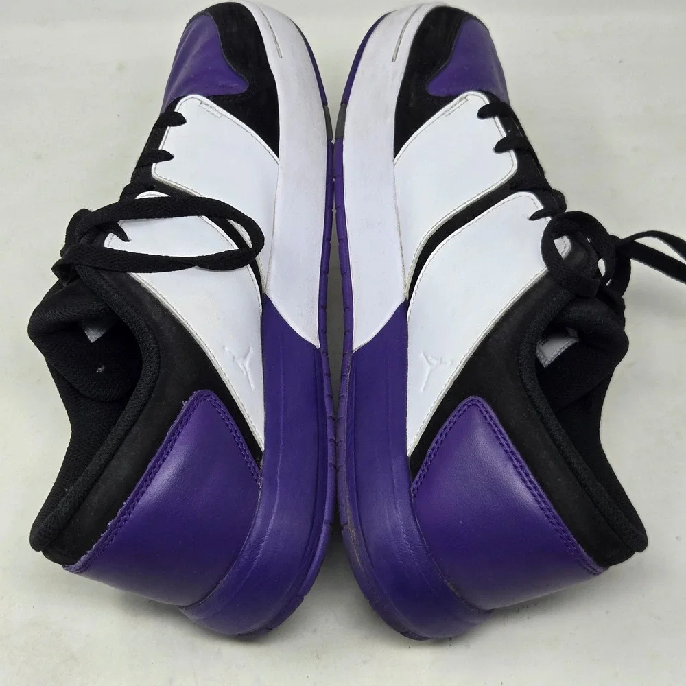 Jordan Nu Retro 1 Low Court Purple‎ Black White DV5141-105 Mens Size 10